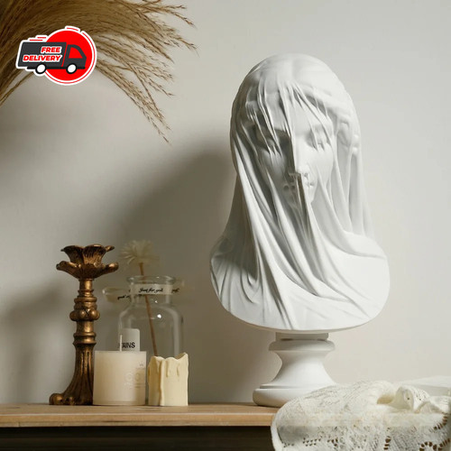 Veiled lady bust greek - veiled, goddess