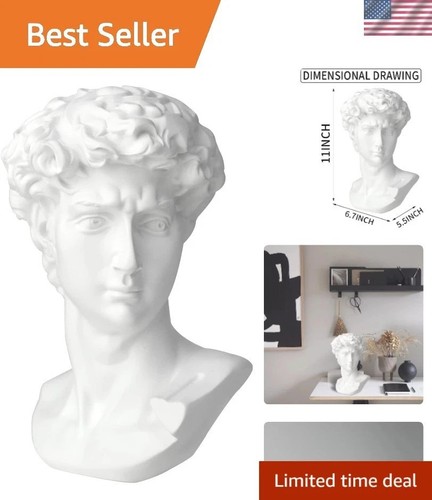 11in greek statue david - statue, of