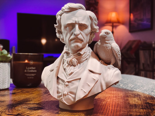 Edgar allan poe bust - bust, statue