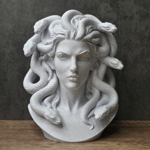 Medusa bust snake - bust, goddess